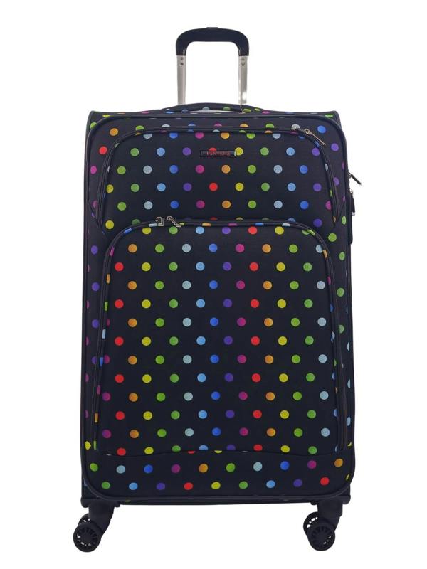 Eagle Luggage Lightweight Print Suitcases 8 Wheel Luggage Travel Soft Bags Set