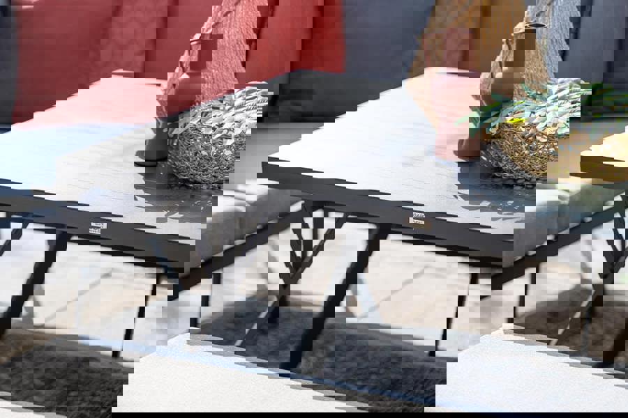 Garden Impressions Sergio - Lounge & Dining Corner Sofa, with Table, Bench and Optional Chair - Light Grey Cushions