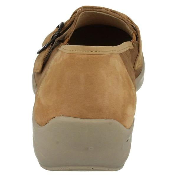 DB Shoes Ladies Easy B Wide Fitting Slip On Loafers Cork