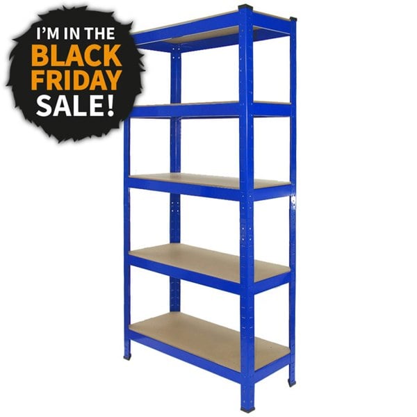 Monster Racking T-Rax Heavy Duty Shelving Units - Blue (75cm W, 30cm D)