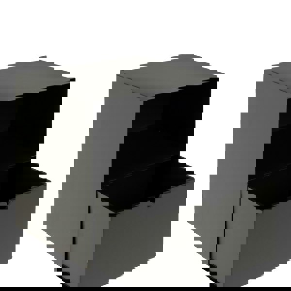 Furniture To Go Joliet 1 Drawer Wallmounted Bedside Table in Matt Black