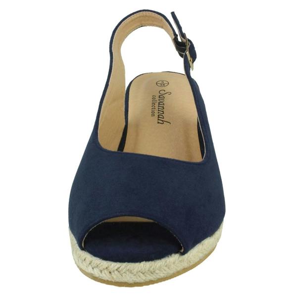 Savannah Ladies Savannah Wide Fit Wedges F2295