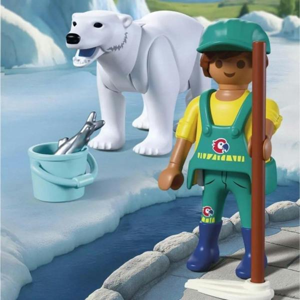 Playmobil Zoo: Polar Bear with Baby - 72090 Playset