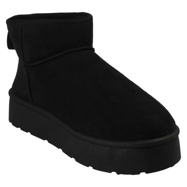 Spot On Ladies Spot On Wide Fit Ankle Boot Slippers F4472