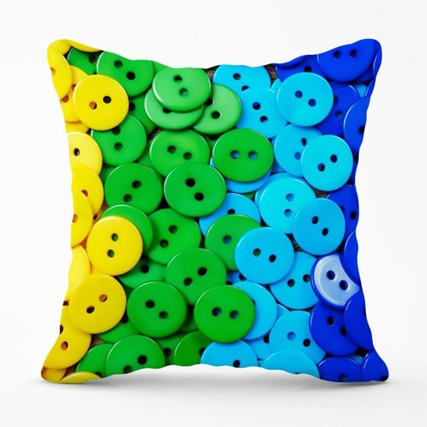 Warren Reed Colourful Buttons Cushions