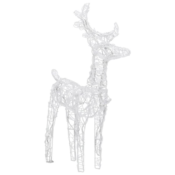 Berkfield Reindeers & Sleigh Christmas Decoration 320 LEDs Acrylic