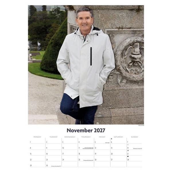 Daniel O'Donnell A3 Calendar 2027, Wall Calendars, Month To View, Entertainment, Gift