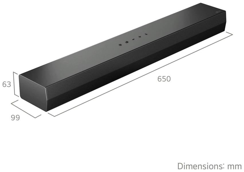 LG US20A Smart Soundbar with 2.0 Channel, Bluetooth, Dolby Digital, HDMI, USB with Free Gift RRP £10