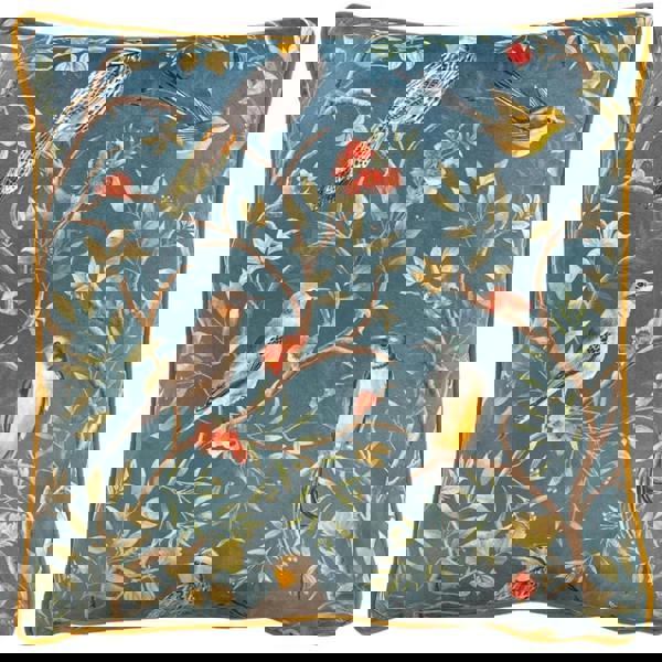 Wylder Chinoiserie Cushion Cover - Slate Blue