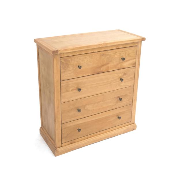 Cabinet Bits Lucca 4 Drawer Chest of Drawers Brass Knob