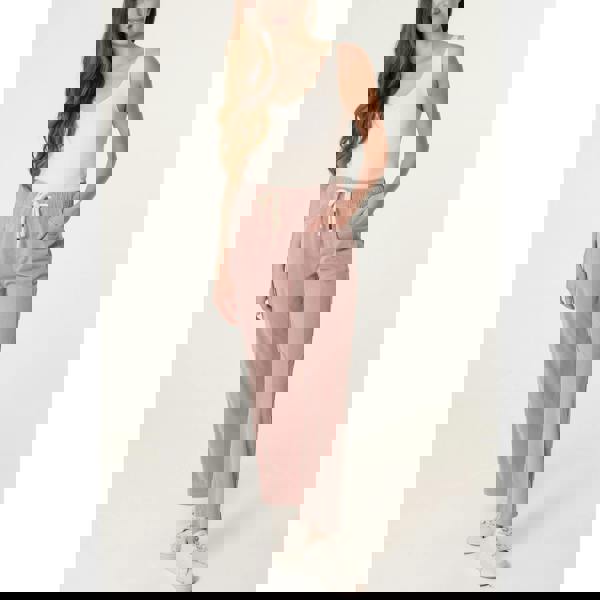 Blue Vanilla Elasticated Waist Trouser With Drawstring