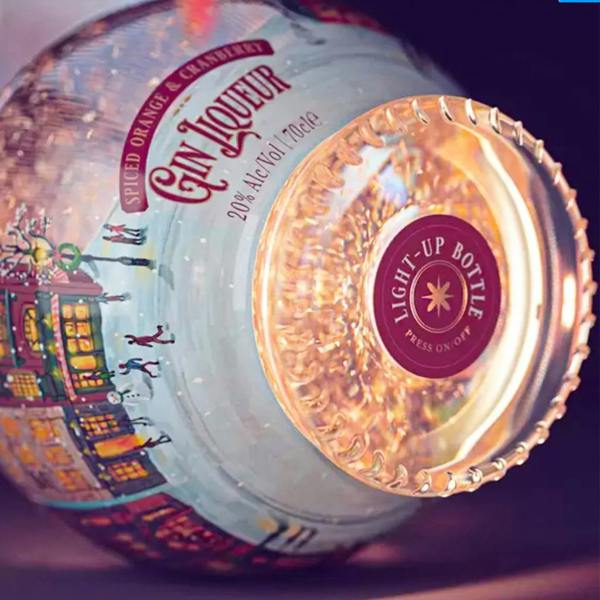 Christmas Snow Globe Spiced Orange And Cranberry Gin Liqueur - alternative angle