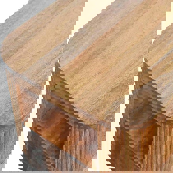 Artisan Furniture Solid Wood Briarwood Fluted Coffee Table