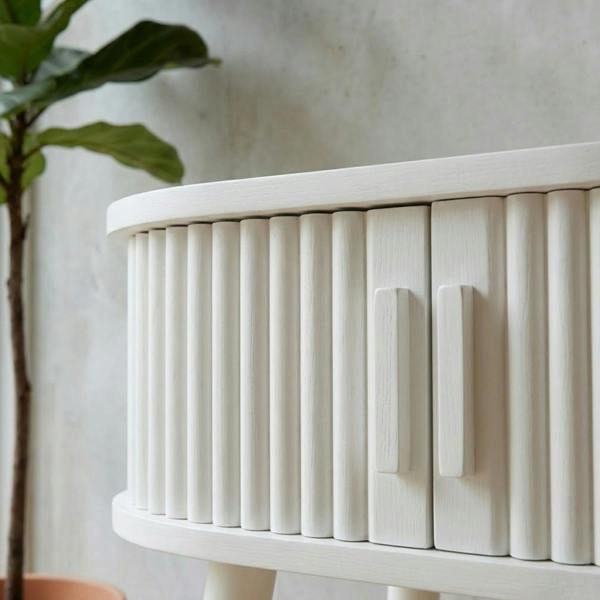 Garden Greatness Maison Ribbed Sand Bedside Table
