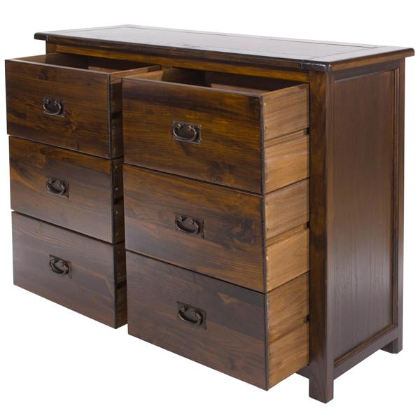 Core Products Boston 3 + 3 Wide Chest of Drawers