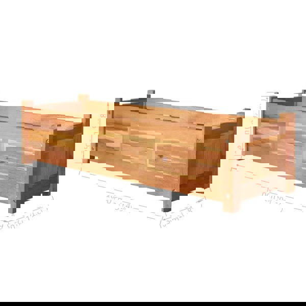 Berkfield Garden Raised Beds 2 pcs Acacia Wood 100x30x25 cm