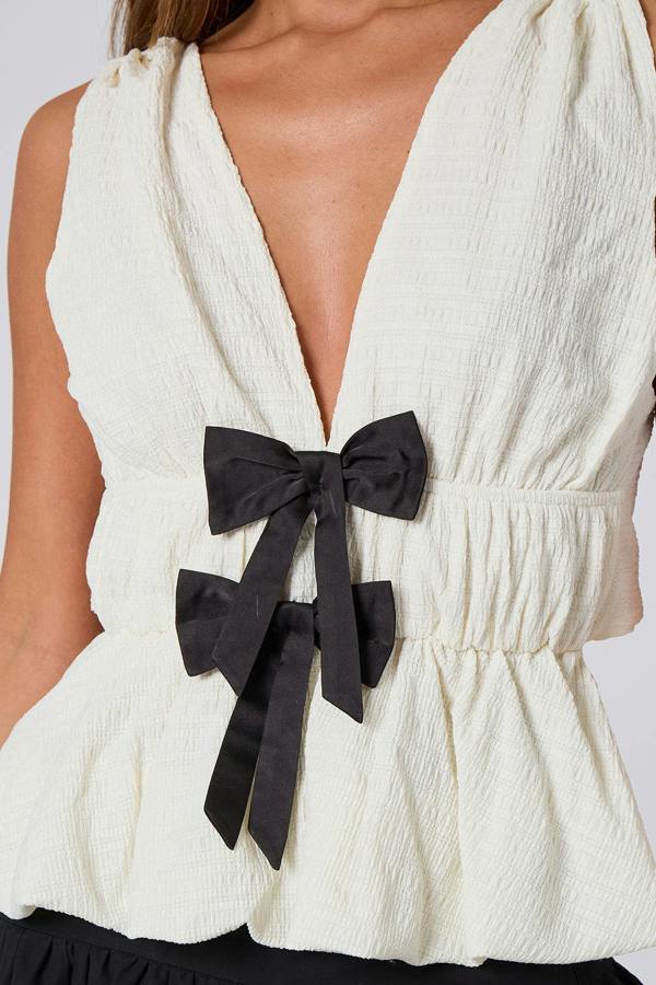Urban Bliss Tie-Back Bow Top