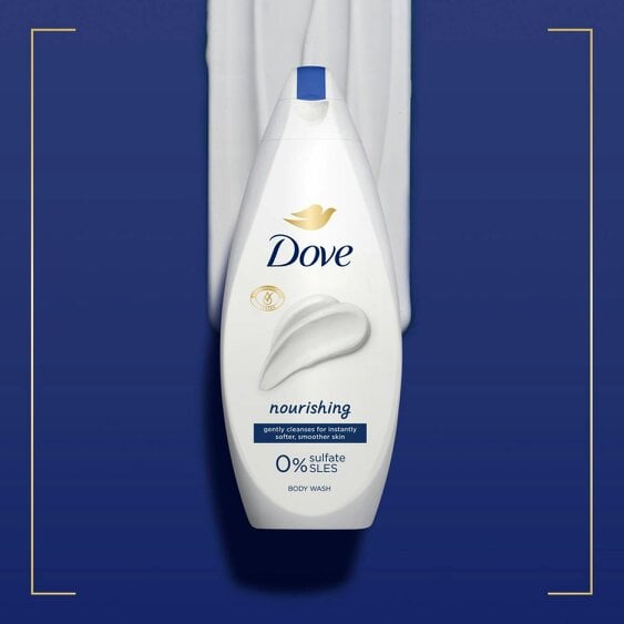 Dove Nourishing Body Wash 3 Pack, 0% Sulfate SLES Shower Gel, 225ml
