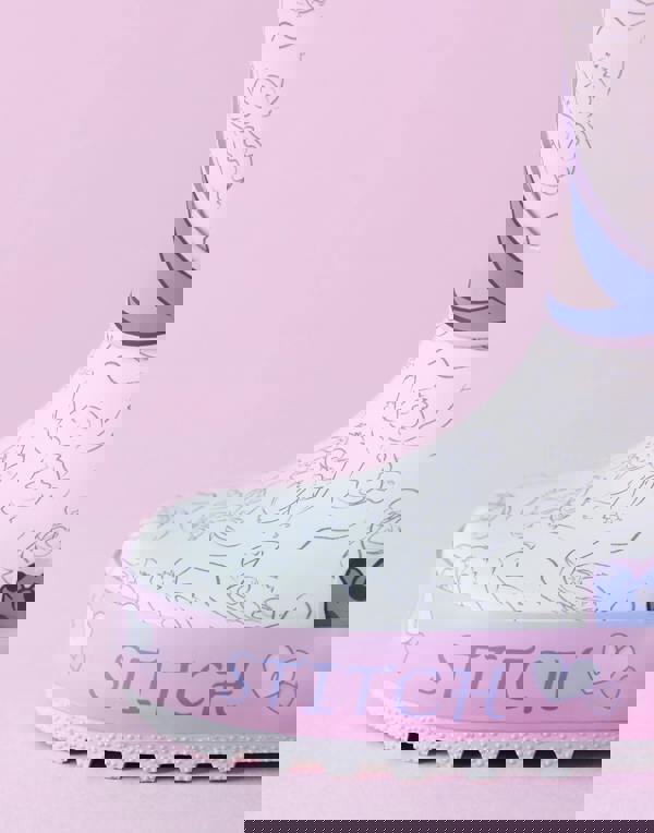 Disney Lilo & Stitch Girls Purple Character Wellington Boots without Handles