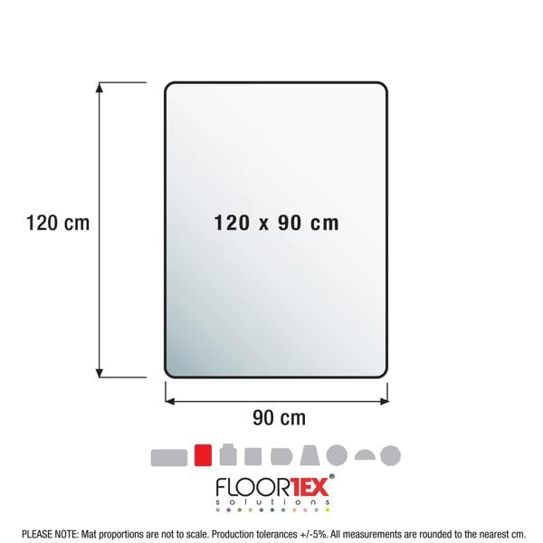 Floortex Cleartex® Advantagemat® Plus APET Chair Mat for Hard Floors. Rectangular - 90cm x 120cm