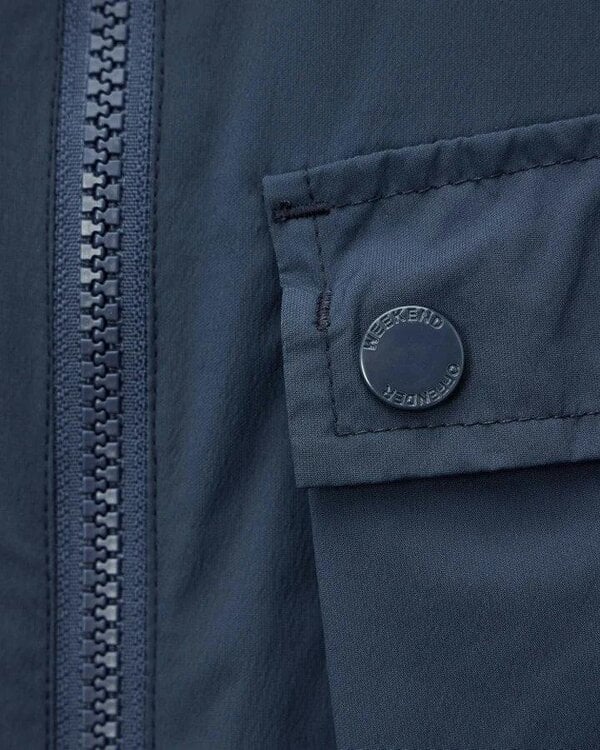 WEEKEND OFFENDER Southbank Technical Over-shirt - Lagoon Blue