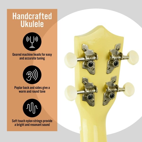 3rd Avenue Soprano Ukulele Ukuleles#Colour_Yellow