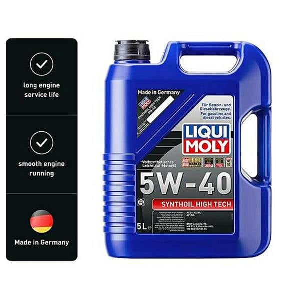 Liqui Moly Synthoil High Tech 5W-40 Fully Synthetic Engine Oil ACEA A3 B4 5L