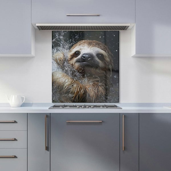 Warren Reed - Designer Gleeful Sloth Splashart Kitchen Splashback