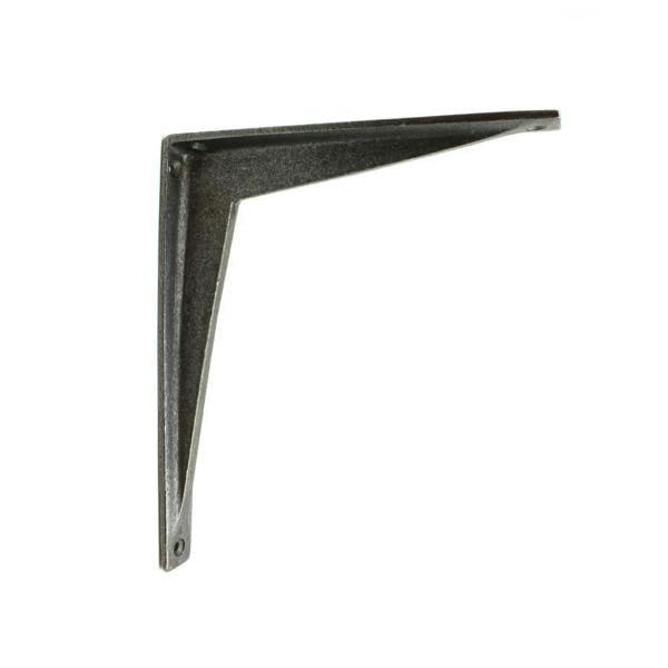 Pair of Antique Cast Iron Minimalist Vole Shelf Brackets - 170mm x 200mm