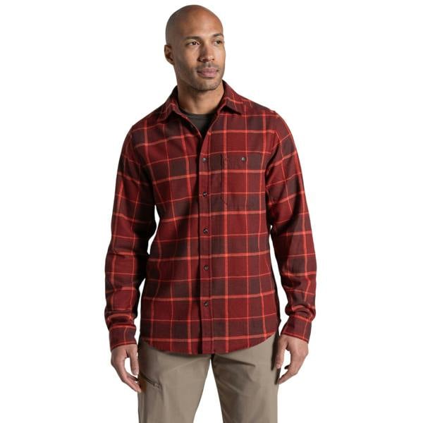 Craghoppers Mens Burnbank Checked Insulated Overshirt - Earthenware - 
