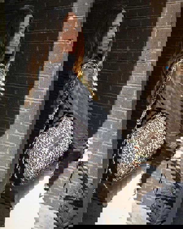 Tiba + Marl Mini Luna Drawstring Stroller Bag Leopard Print