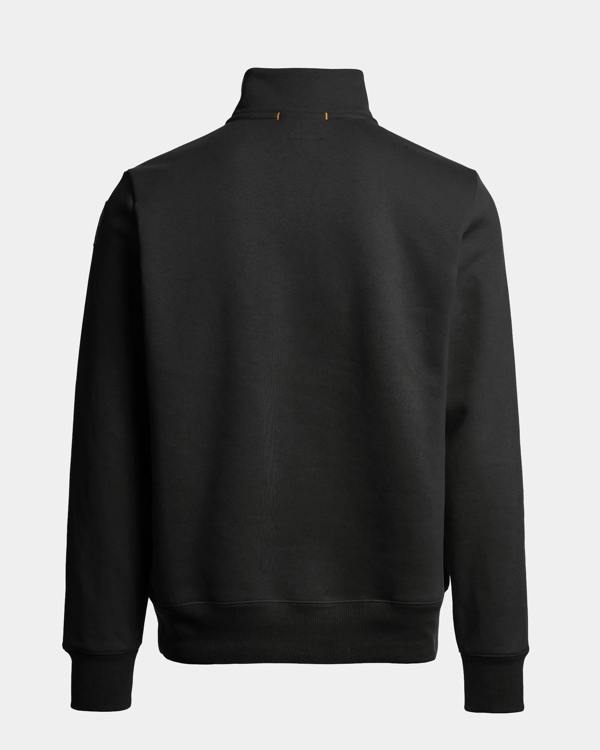 Parajumpers Broad Peak Mens Quarter Zip Sweatshirt - Black 541, back