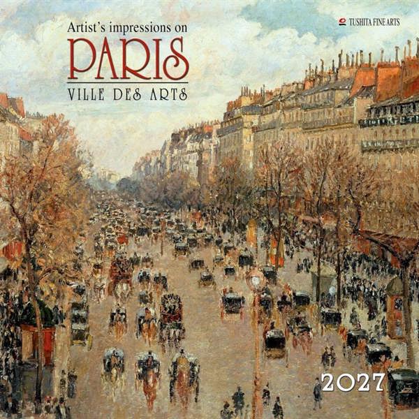 Artist's Impressions Of Paris Calendar 2027, Wall Calendars, Month To View, Travel, Gift