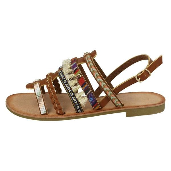 Savannah Ladies Savannah Braided Slingback Sandals
