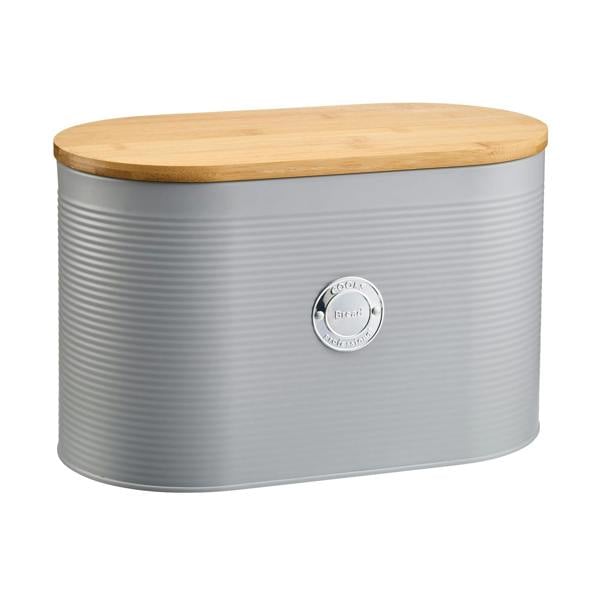 Cooks Professional 5 Piece Kitchen Storage Set with Bamboo Lids | Grey / Silver