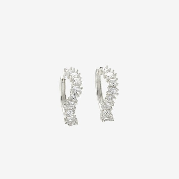 Uchi & Soto Nami Silver Stone Wave Earrings