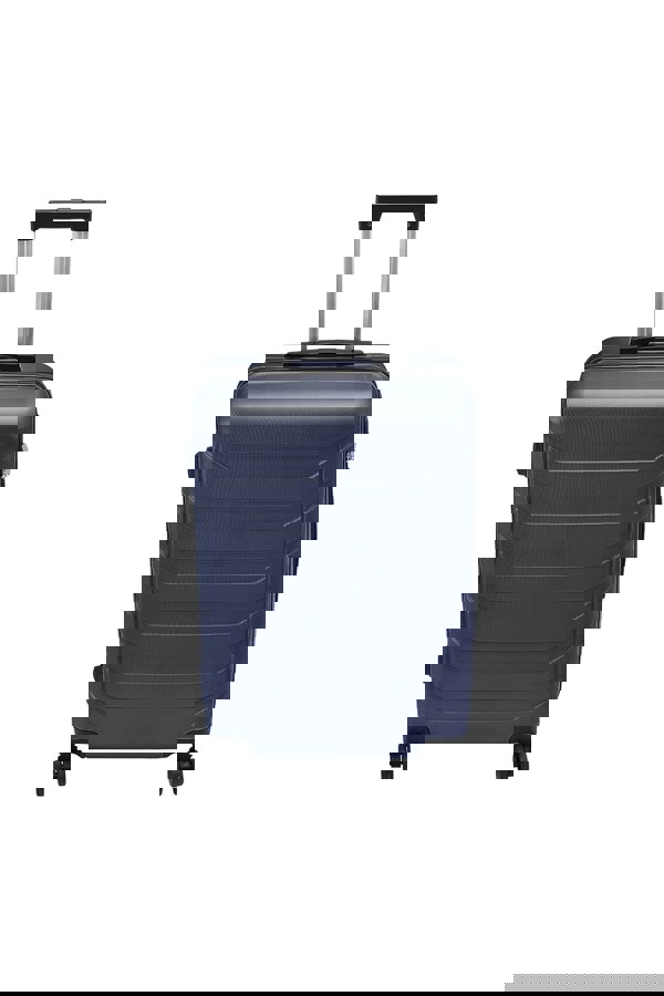 Living and Home Rolling Hardshell Luggage Travel Suitcase, 24" Blue