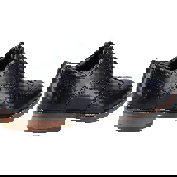 Hush Puppies Dustin Brogue Leather Men's Black Brogues Shoes