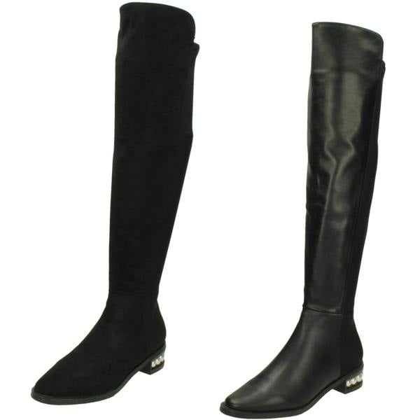 Spot On Ladies Spot On Over The Knee High Leg Boots