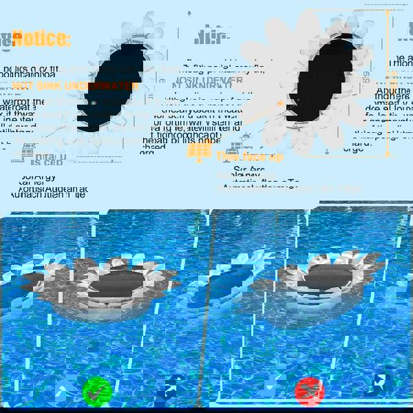 Leaper Solar Remote Controlled Floating Sunflower Decorative Light