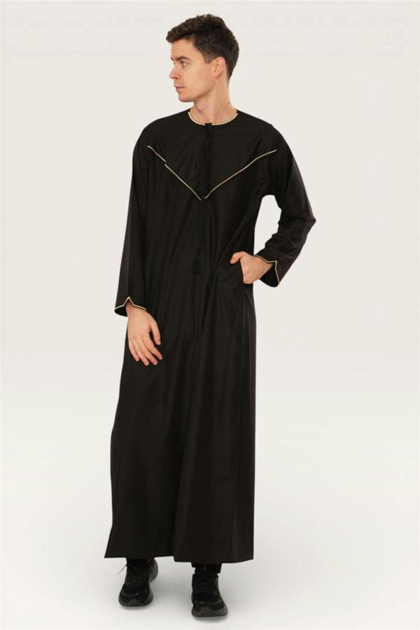 Infinity Leather Men's Ramadan Moroccan Jubba Robe Djellaba Eid Thobe - TT-007