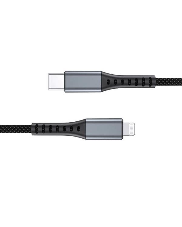 iGear 2M USB C to Lightning Karbon Braided Cable 60W