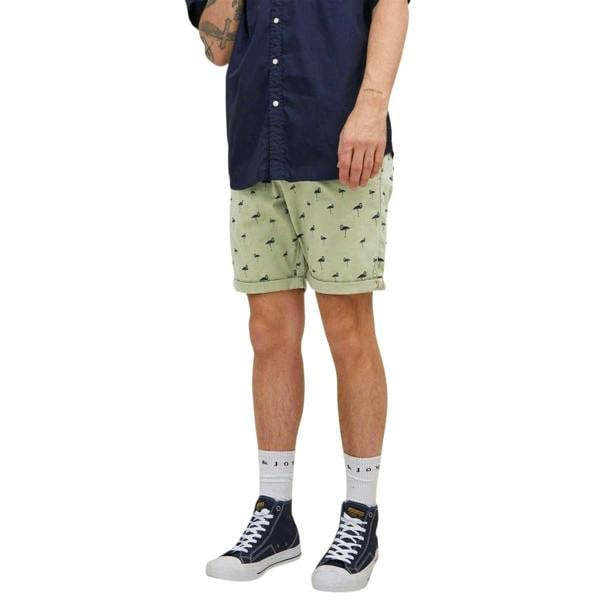 Jack And Jones Mens Flamingo Mid Rise Chino Shorts - Tea - 