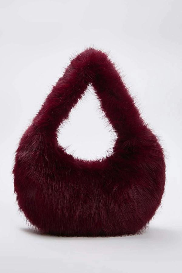 WOVCOR Faux Fur Women's Hand and Shoulder Bag