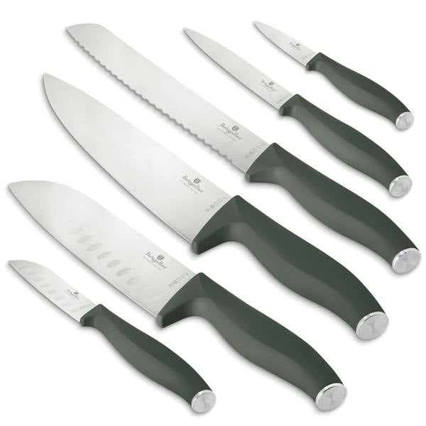 Knife Set 6 pcs – Berlinger Haus BH3138 | Matt Green