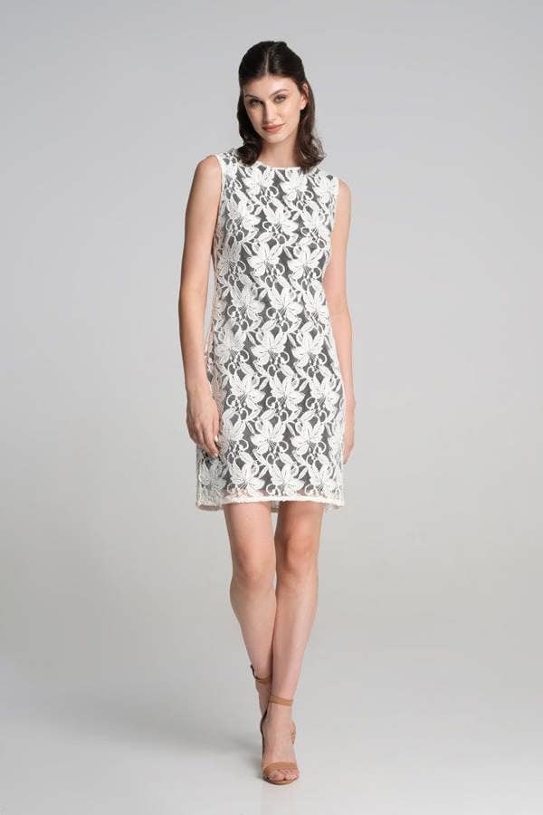 Rumour London Chelsea sleeveless lace overlay dress