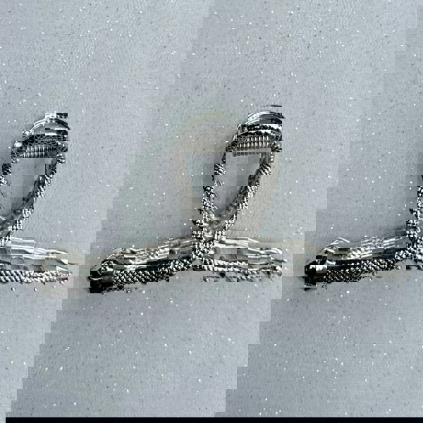 Silver Snake Hair Claw Clip, Snake Claw Clip, Silver Claw Clip, Large Silver Hair Clip, Metal Claw Clip 