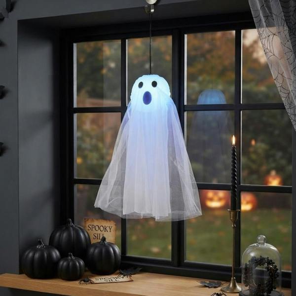 Garden Greatness Hanging Light Up Spooky Ghost Decor