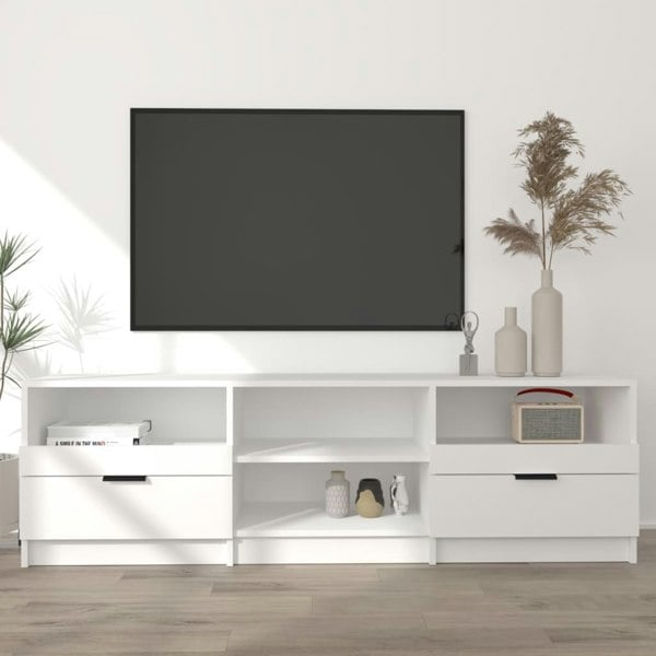 Berkfield TV Cabinet White 150x33.5x45 cm Engineered Wood
