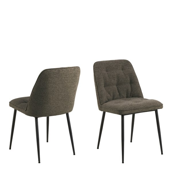Furniture To Go Brooke Dining Chair in Taupe Set of 2